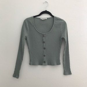 Hippie Rose Cropped Long Sleeve Top